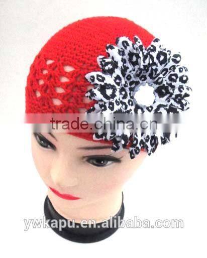Multi colors kufi hat,crochet beret hats for girls