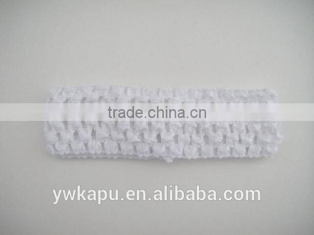 1.5 inch crochet baby elastic sequin headband