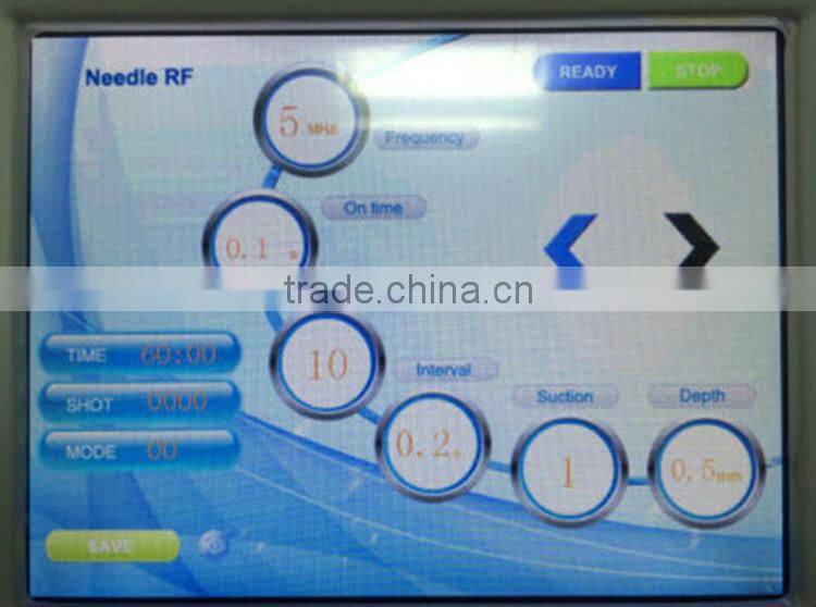 Efficient scarlet fractional microneedle rf technology wrinkles removal acne scar removal