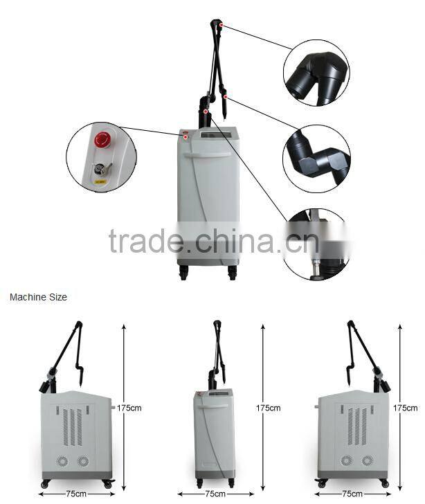 Hot selling!! professional Acne removal laser 532 1064 nd yag q switched