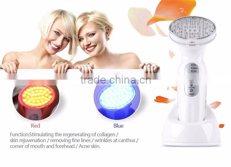 Color Photon Ultrasonic Firming Massage Pull Skin Facial Spa Instrument