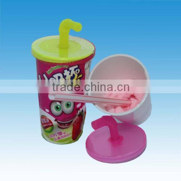 European style colorful magic sour powder in soda bottles
