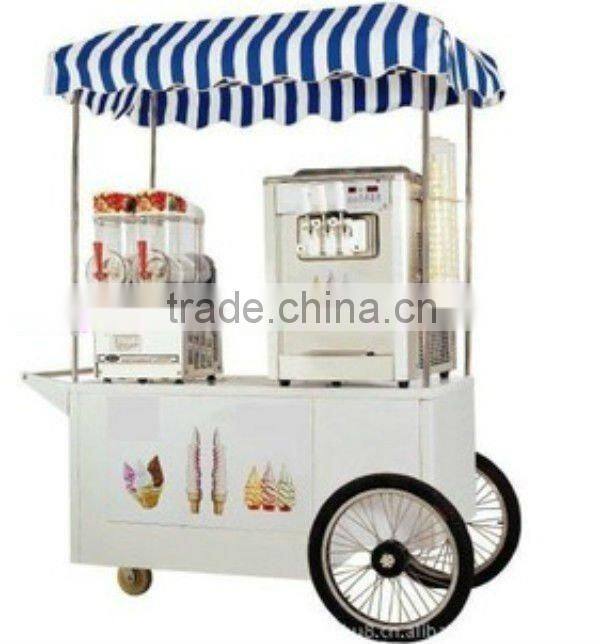 JX-IC160 Jiexian Ice cream machine & Ice slush machine Mobile italian ice cream cart