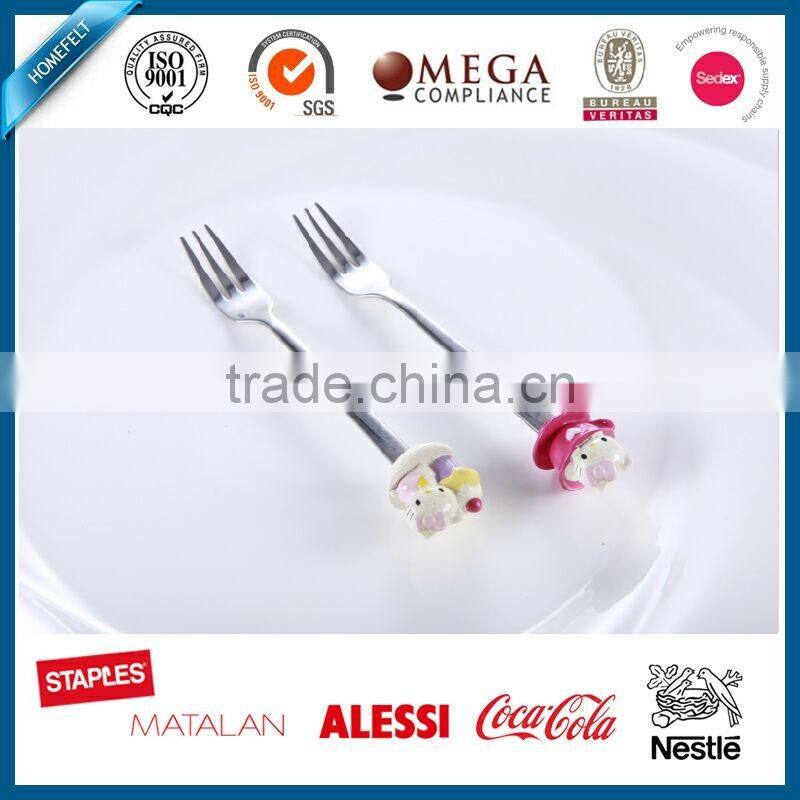 Food grade living art dinner set polyrein designed top of spoon and fork set