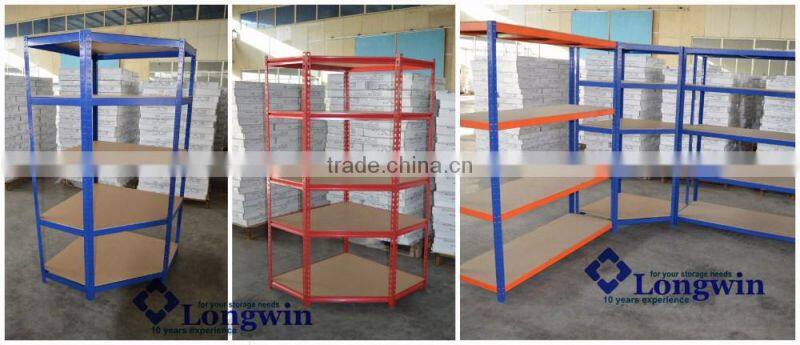 Garage warehouse kit organize corner wall mount shelf
