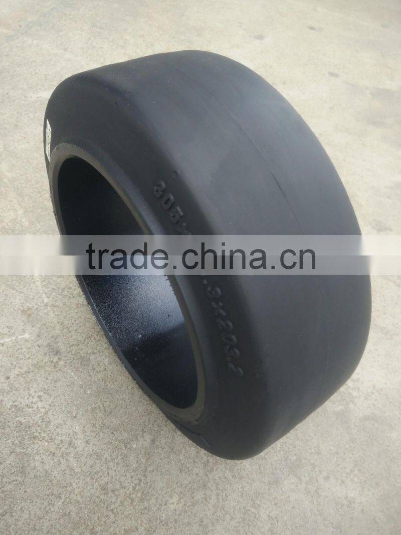 Gnie Scissor lift platform wheel 18x7x12.125 18x7x12 1/8 solid tire with rims wheel