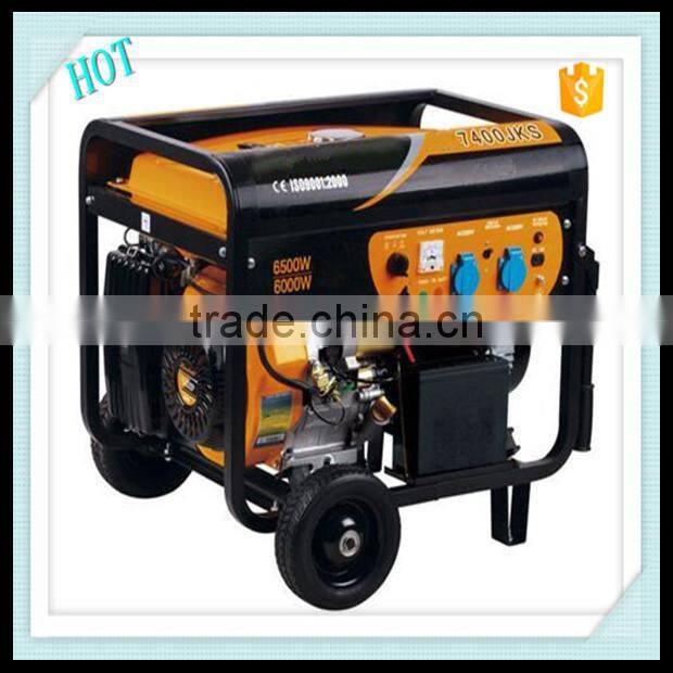 2015 Wholesale 6kw 8hp 420cc 7400JKS Gasoline Generator For Sale