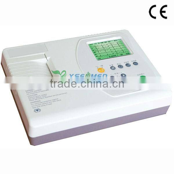 YSECG-03A Hospital simple body popular portable multichannel ecg machine