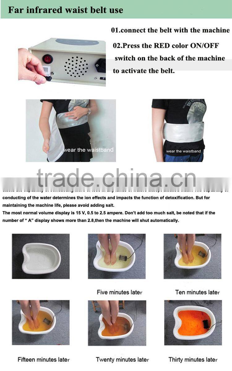 2017 Detox foot spa with LCD screen factory price