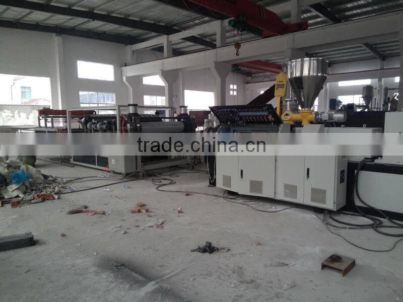 PVC Composite Corrugated Tile Extrusion Line/Machine