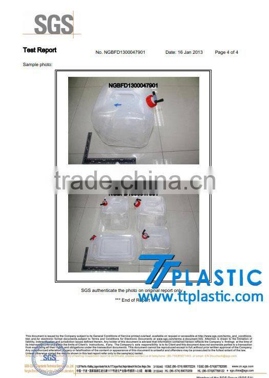 half folded WATER CARRIER Storage outdoor 10L for drinking water