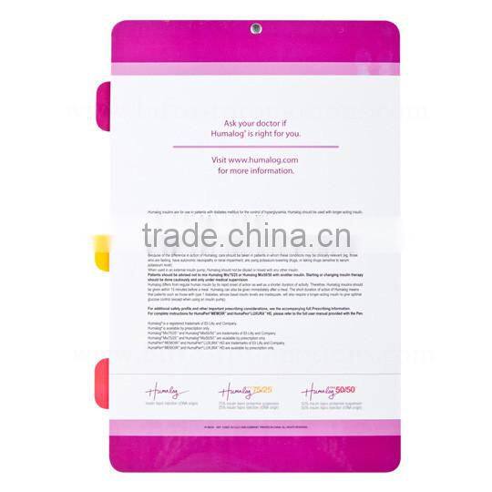 Pull-out Customized Storage Plastic Nursing Clipboard