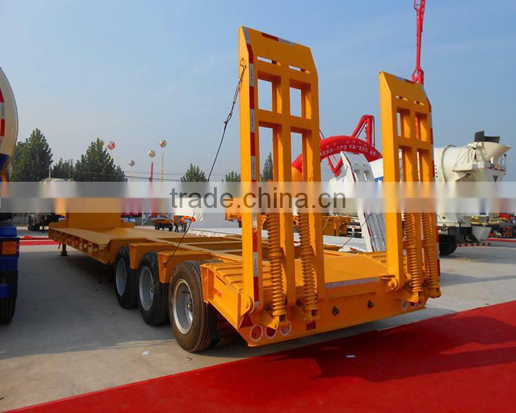 Chinese OEM 3 Axle 100T Low Bed Semi Trailer for sale