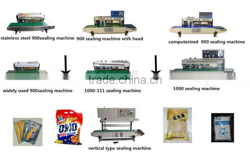 Plastic bags continuous sealing machine for sale