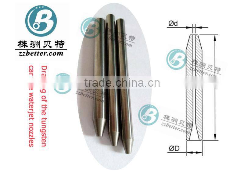 size 9.43 out diameter high density tungsten carbide water jet cutting nozzle
