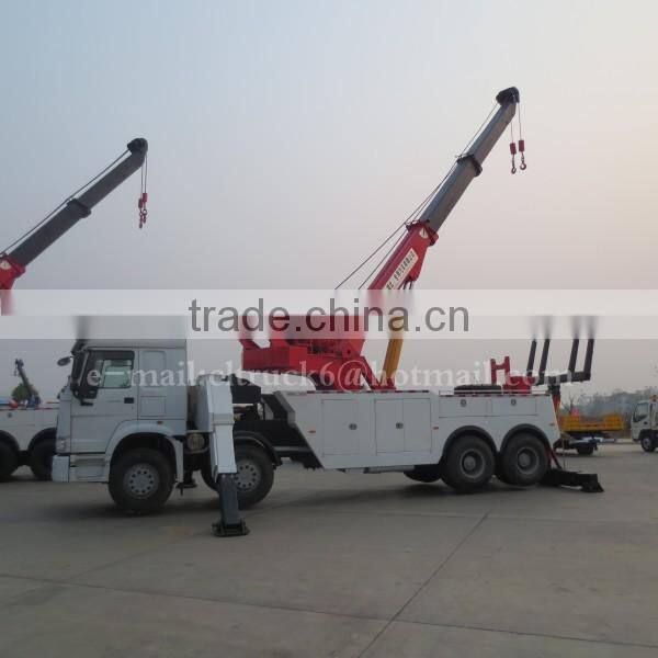 375 hp SINOTRUK HOWO 8*4 Heavy Duty Rotator Wrecker 30 Ton