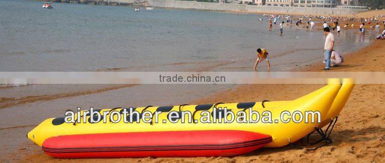 pvc inflatable banana boat 10 person