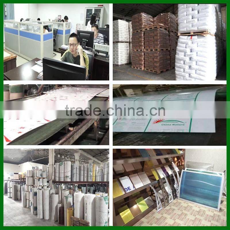 Huaxia Nature 4 to16mm UV Protected and High light Transmission PC hollow sheet.