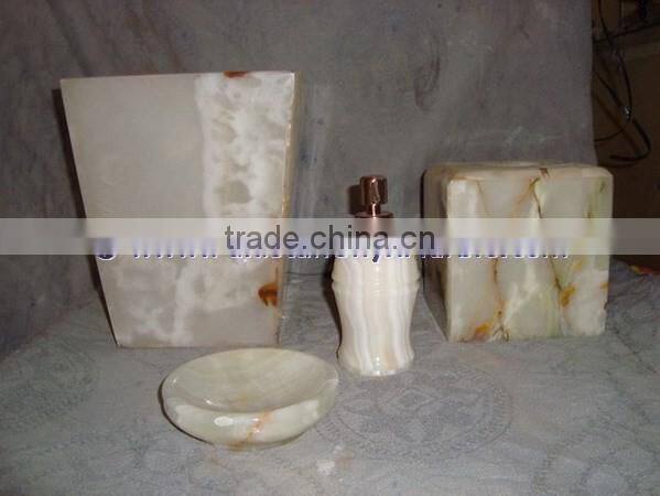 Luxury colorful Free Sample for Natural ONYX BATHROOM ACCESSORIES COLLECTION