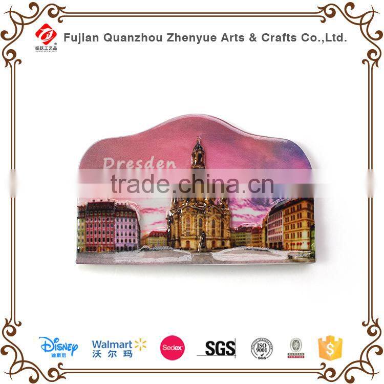 2015 cheap 3d resin refrigerator door magnets