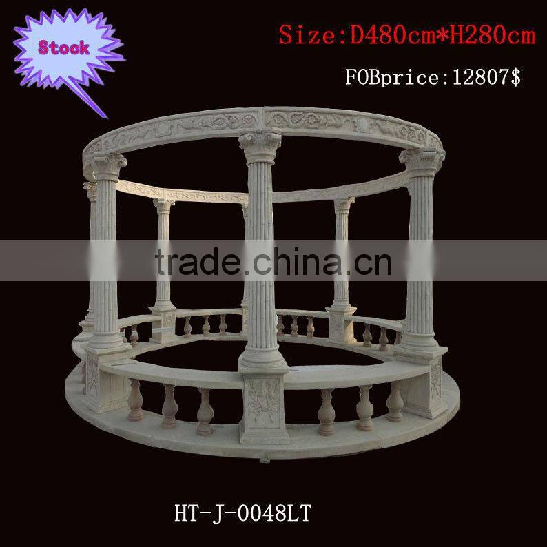Outdoor Marble Gazebo With Six Pillars