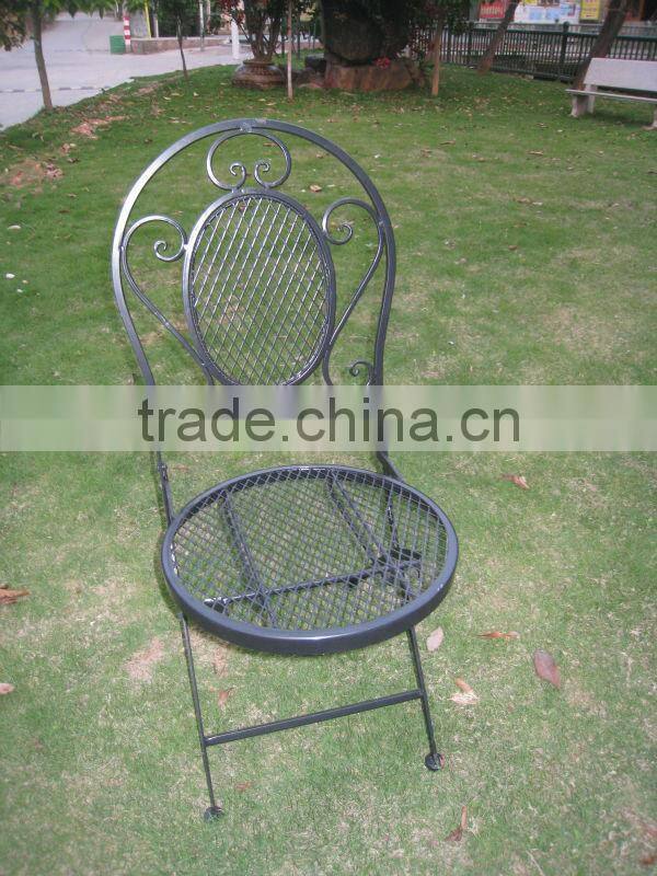 Shabby antique black Antirust metal outdoor table coffee table