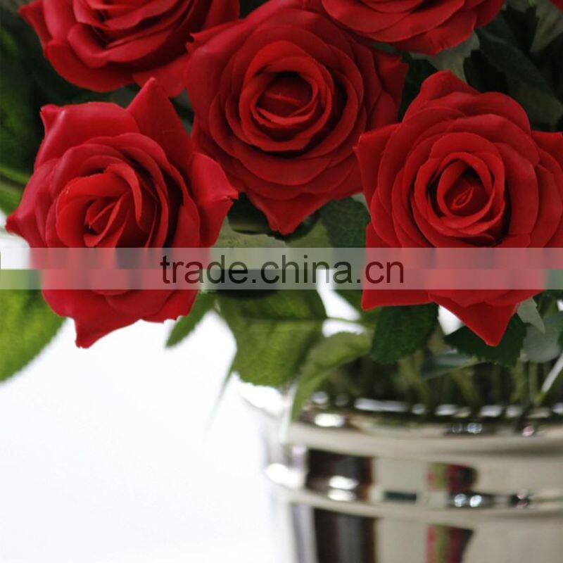 New design vivid silk rose flowers wedding artificial flowers