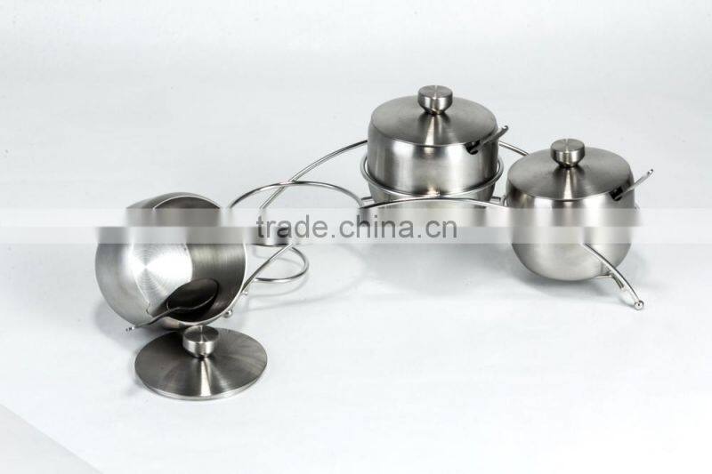 Jiangmen Manufacture Stainless Steel Kitchen Accessory Spice Jar set