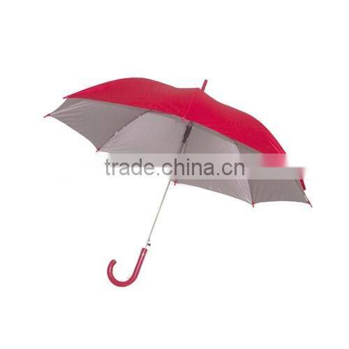 Manual opening outdoor umbrella with alluminium crook handle