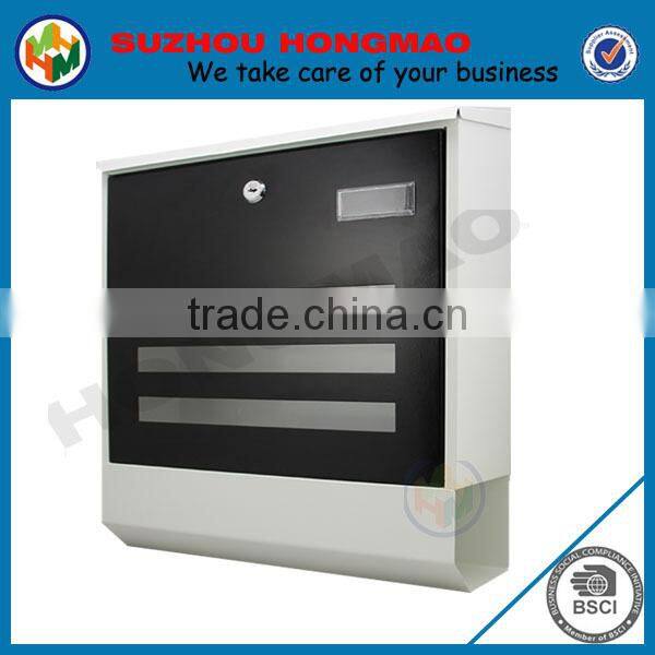 Multi colors large steel mounted letterbox for Europe