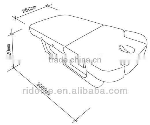 Classic Electric Massage Bed with motor to control backrest and footrest portable salon furniture DS-110005