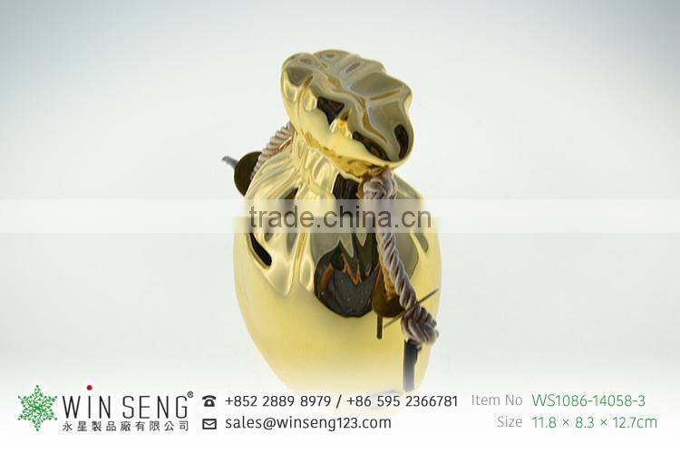 coins for sale antique gold ceramic bag shaped piggy bank for decoration