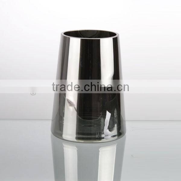 hand made cheap cute mini color electroplate glass vase style