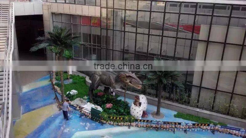 Landscape Hainan coconut palm tree for Dinosaur Theme Park