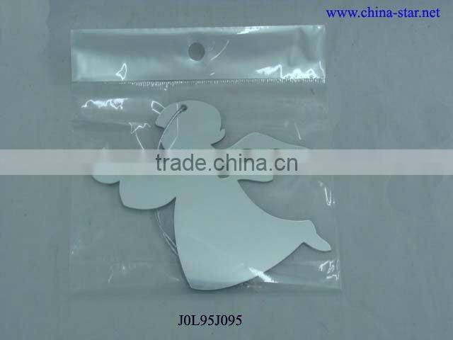 Silver Christmas angel decoration