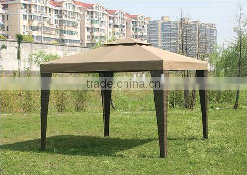 Outdoor rattan gazebo tent