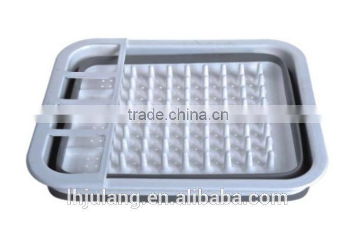 Plastic collapisble dish rack / plastic foldable dish rack of Kitchen