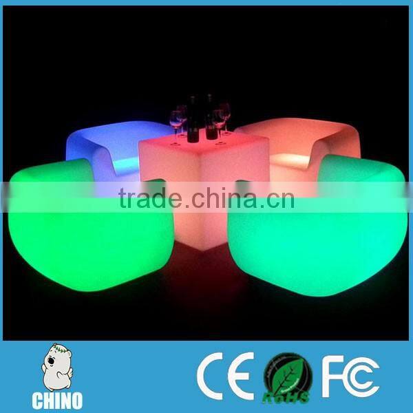 Lighted up led bar table cocktail table for party event use