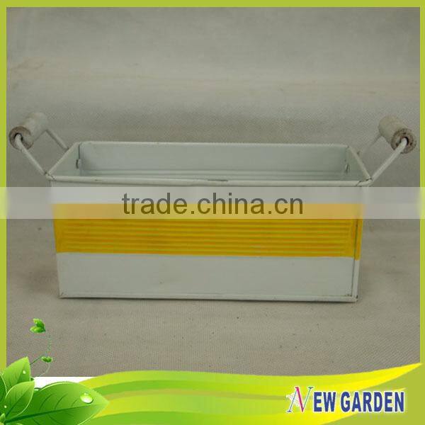 Novelty unique square metal flower pot hanger For Livingroom