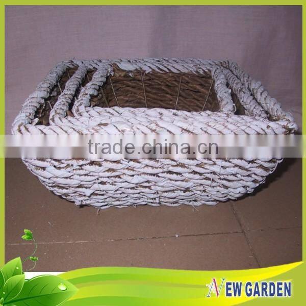 2015 New Style Cheapest Paper Rope Basket / Round Rattan Pot