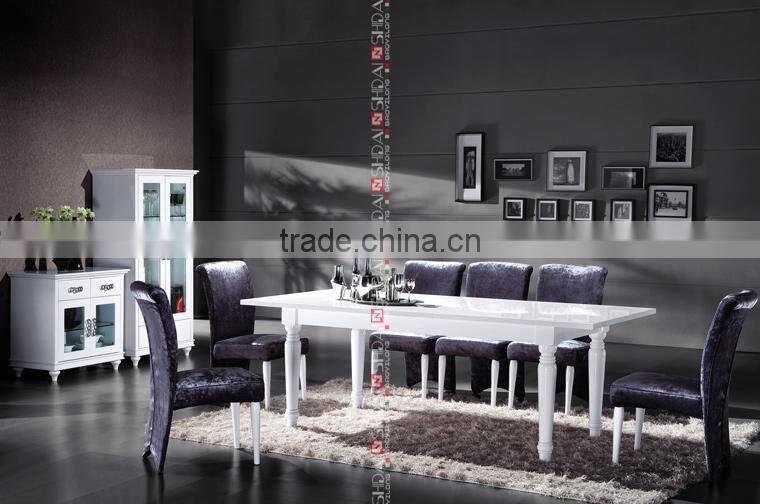 antique french provincial dining room furniture / off white dining room furniture / dining room table parts A-30