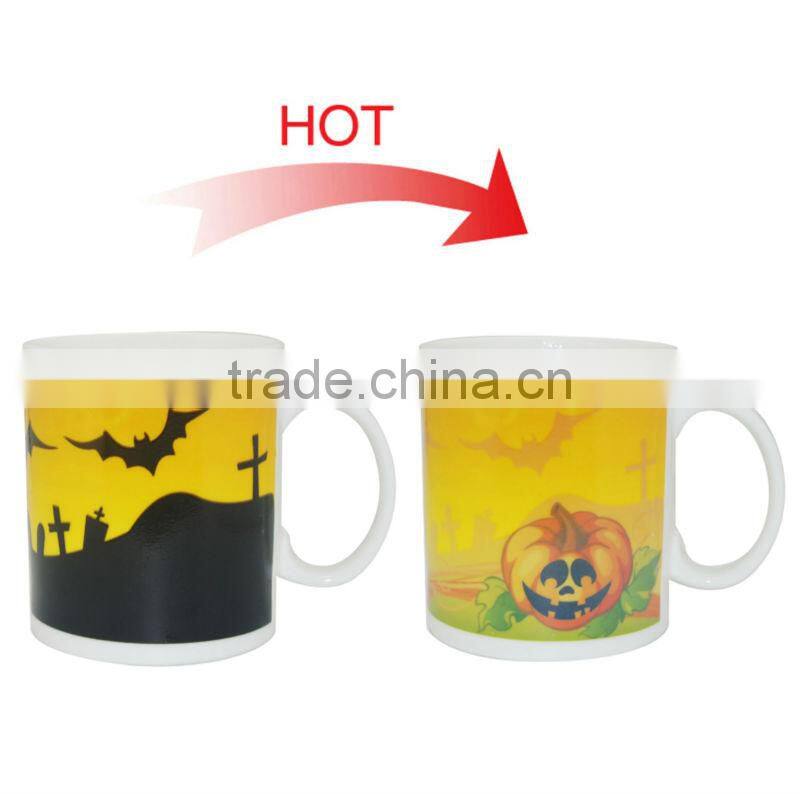 Promotional Halloween Coffee Mug hot color changing