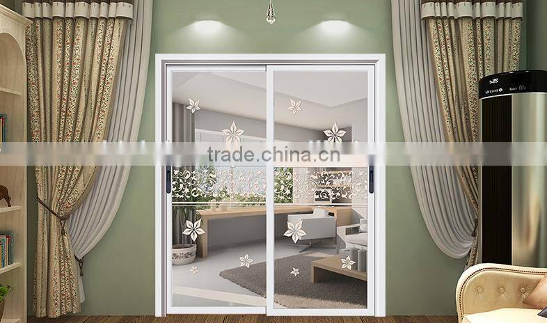 Aluminium alloy hollow glass sliding door kitchen cabinet door wood door(BG10-M483)