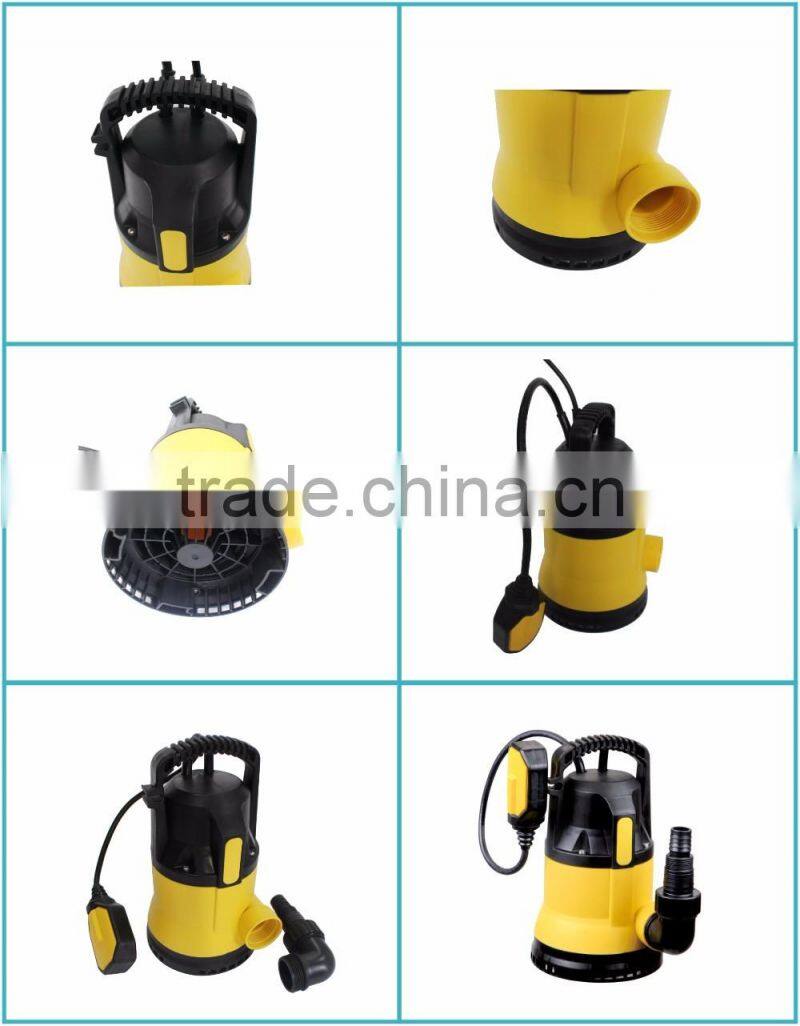 Plastic 250w submersible pump for clean water