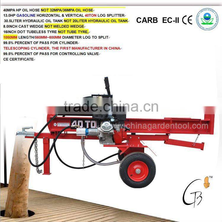 40T firewood splitter with 13hp/15hp/18hp gasoline engine to split 1050mm length log(LS40T-B3-1050MM)