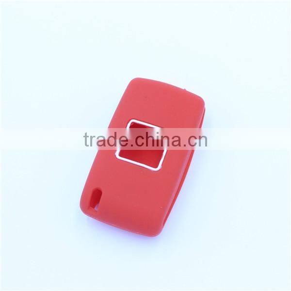 Silicone rubber remote key case, key cover for Citroen Peugeot ,307,308(2 buttons)