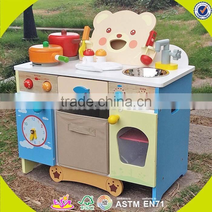 wholesale baby wooden kitchen toy set, fashion kids wooden kitchen toy set, popular children wooden kitchen toy set W10C147