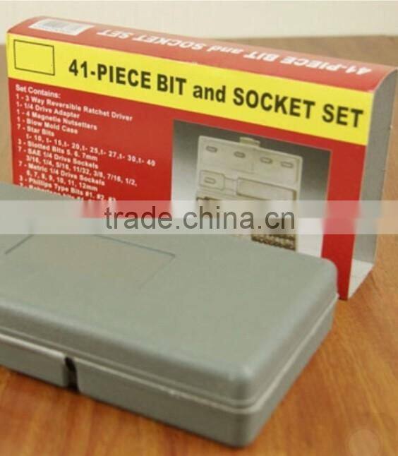 41pcs Bit and Socket set