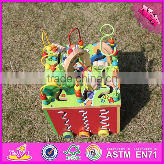 2016 new design baby toys wooden montessori beads W12D048