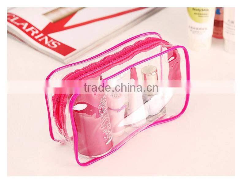 Candy clear pvc storage bag for toiletry